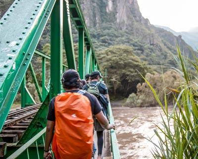 Bridge over the Vilcanota River on the way to Machu Picchu Town