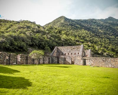 Main square of Choquequirao archaeological site