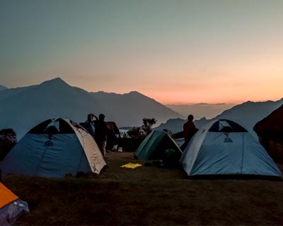 Maizal camp site on the Choquequirao route