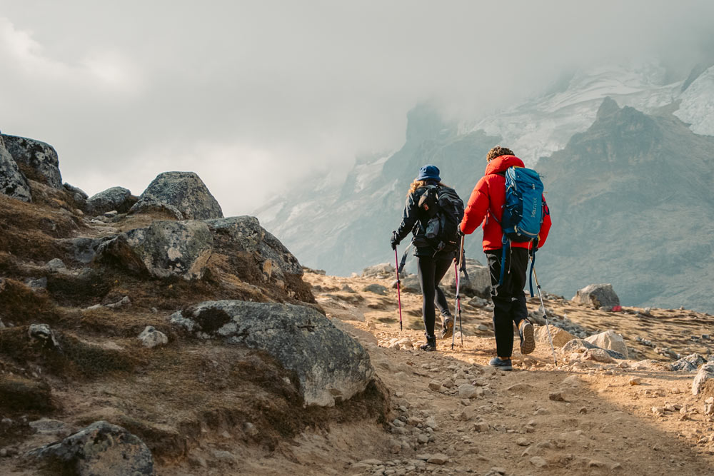 Trekking in the Andes